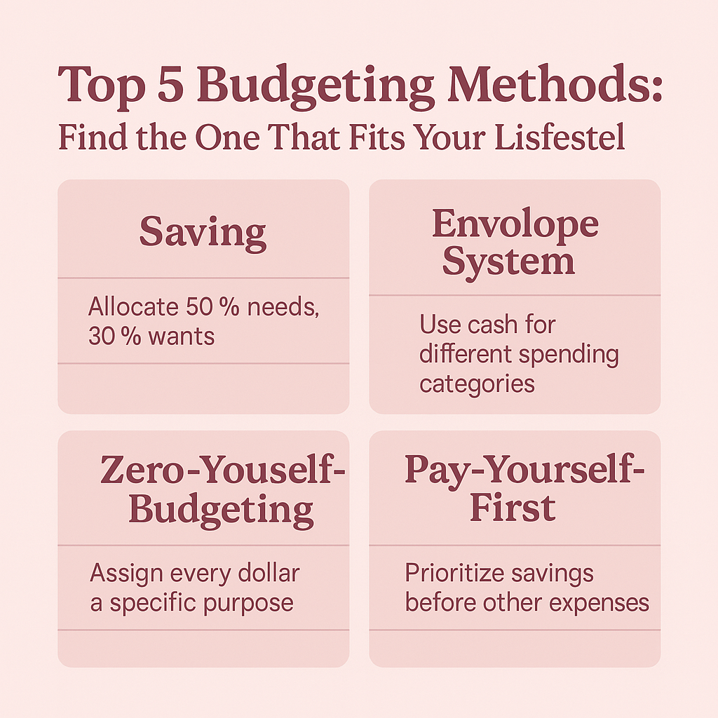Top 5 Budgeting Methods: Find the One That Fits Your Lifestyle
