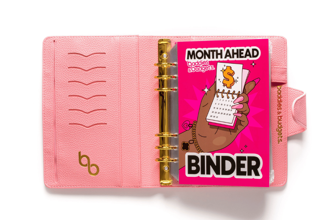 Month Ahead Binder Pink