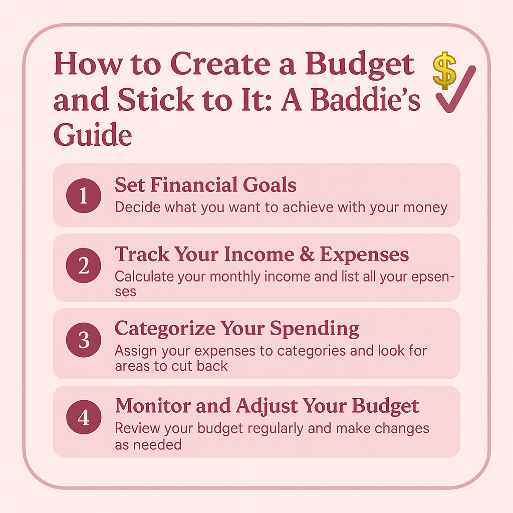 How to Create a Budget and Stick to it: A Baddie's Guide