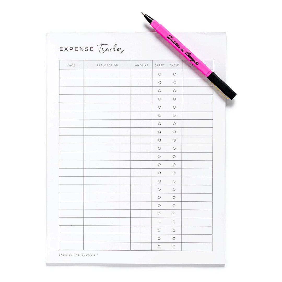 The Expense Tracking Notepad – Baddies and Budgets