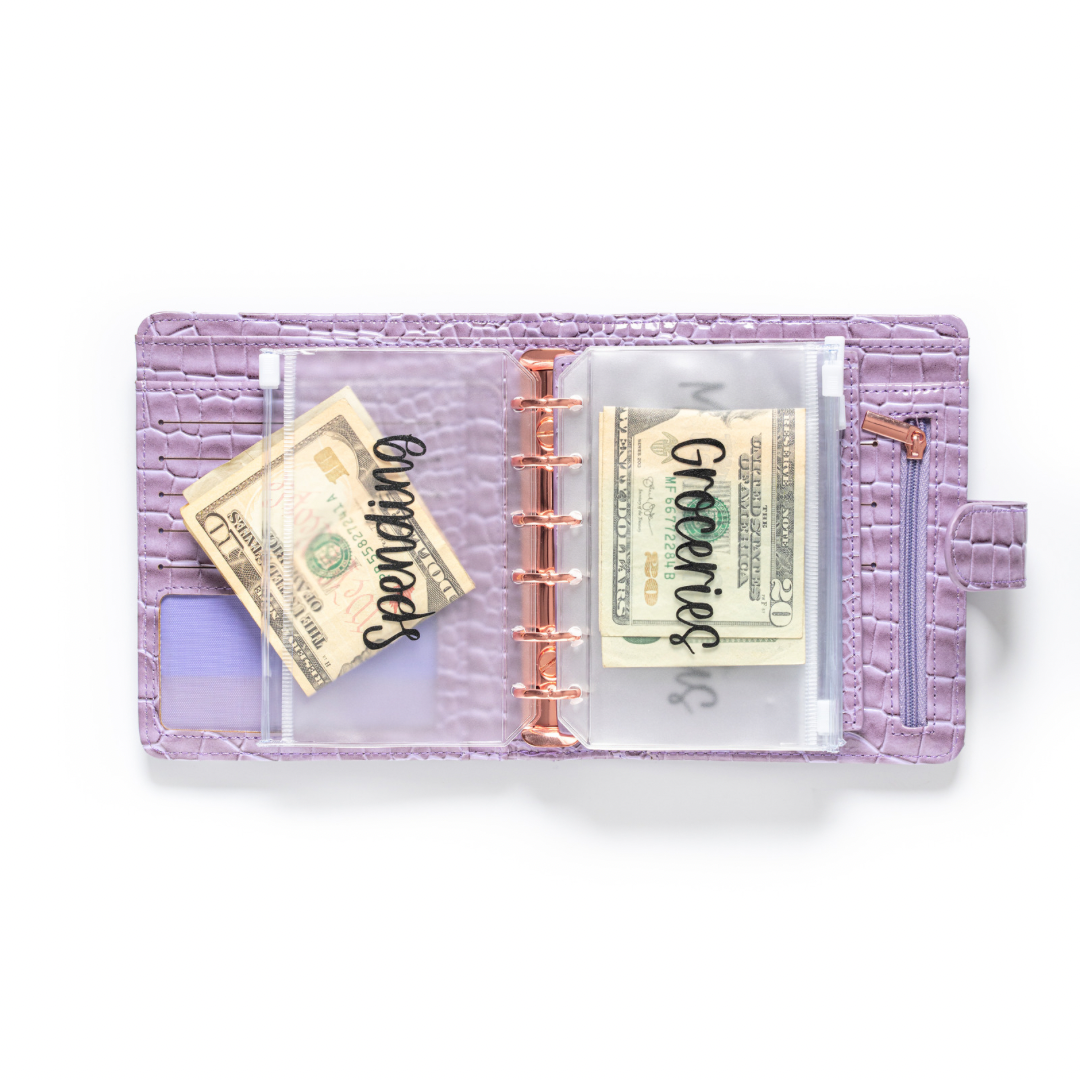 Mini A7 Checkered Cash Wallet A7 size | Cash budget | Budget Planner |  Saving Budget Binder | Cash Stuffing | Cash Envelopes | Cash Wallet